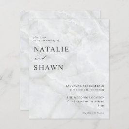 Budget White Marble Wedding