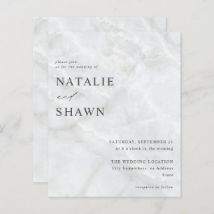 Budget White Marble Wedding