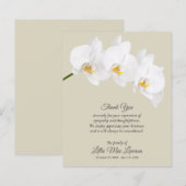 Budget White Orchid Beerdigung Gedenkstein Vielen  (Vorne/Hinten)