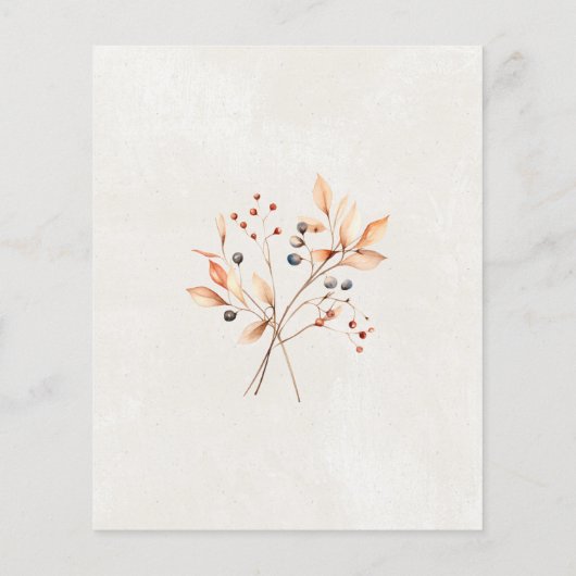 BUDGET White Pumpkin 50. Geburtstag Einladung (Rückseite)