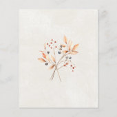 BUDGET White Pumpkin 60. Geburtstag Einladung (Rückseite)