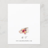 Budget White Pumpkin Fall Floral Wedding (Rückseite)