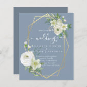 BUDGET White Rose Greenerity Gold Wedding (Vorne/Hinten)