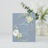BUDGET White Rose Greenerity Gold Wedding (Stehend Vorderseite)