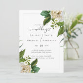 BUDGET White Roses Bouquet Floral Wedding (Stehend Vorderseite)