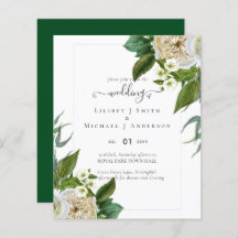 BUDGET White Roses Bouquet Floral Wedding