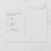 BUDGET White Roses Bouquet Floral Wedding Postkarte (Rückseite)