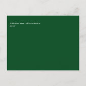 BUDGET White Roses Bouquet Floral Wedding Postkarte (Rückseite)