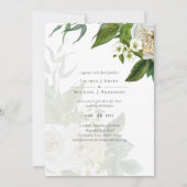 Budget White Roses Dusty Blue Wedding (Vorderseite)