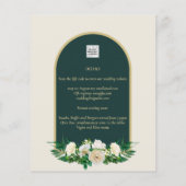 BUDGET White Roses Forest Green Winter Wedding INV (Rückseite)