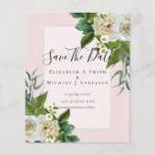 BUDGET WHITE ROSES RETTE DATEN WEDING CHIC FLYER (Vorne)