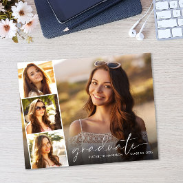 Budget White Script Foto Abschluss Ankündigung