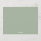 Budget White Script Sage Green Danke Cards (Rückseite)