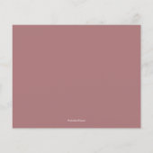 Budget White Script Wüste Rose Danke Karten (Rückseite)