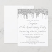 Budget White & Silver Überraschungsjubiläum Einlad (Vorne/Hinten)