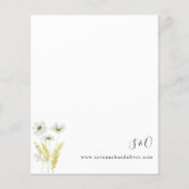 Budget White & Yellow Floral Wedding (Rückseite)