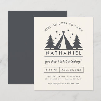 Budget Wigwam im Birthday Camp Party