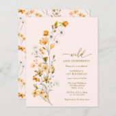 BUDGET Wild and Onederful Einladung zum 1. Geburts (Vorne/Hinten)