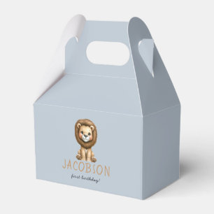 Budget Wild One Safari Animals Boy Birthday Party Geschenkschachtel