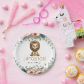 Budget Wild One Safari Animals Boy Birthday Party Pappteller (Party)