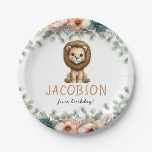 Budget Wild One Safari Animals Boy Birthday Party Pappteller