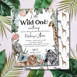 Budget Wild One Safari Animals Kinderdusche Einlad