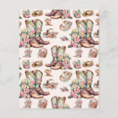 Budget Wild West Cowgirl Birthday Party (Rückseite)