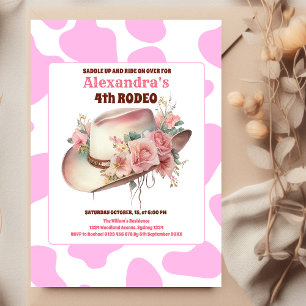 Budget Wild West Cowgirl Birthday Party Flyer