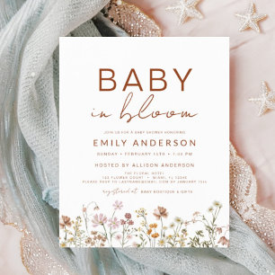 Budget Wildblume Baby in Bloom Baby Dusche
