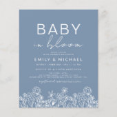 Budget Wildblume Baby in Blütendusche Dusty Blue (Vorderseite)