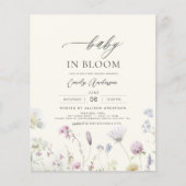 Budget Wildblume Baby in Blüteneinladung (Vorderseite)