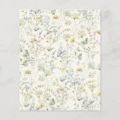 Budget Wildblume Baby in Blüteneinladung (Rückseite)