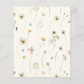 Budget Wildblume Brautparty Boho (Rückseite)