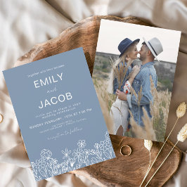Budget Wildblume Dusty Blue Foto Wedding