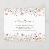 Budget Wildblume Neue Zuhause | Adressänderung (Vorderseite)