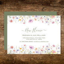 Budget Wildblume Neue Zuhause | Adressänderung