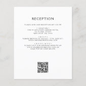 Budget Wildblume Rustic Boho Hochzeit Einladung (Rückseite)