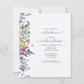 BUDGET Wildblumen Blumendusche Einladung (Vorderseite)