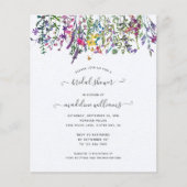 BUDGET-Wildblumen Einladung zur Wiesen-Bridal-Dusc (Vorderseite)