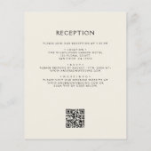 Budget-Wildblumen-QR-Code-Hochzeitseinladung (Rückseite)