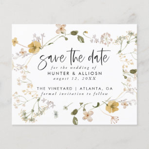 Budget Wilde Blume Save the Date