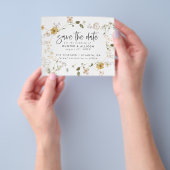Budget Wilde Blume Save the Date Flyer (Gruppe)