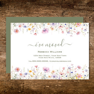 Budget Wildflower Ich bin umgezogen   Neue Adresse
