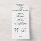 BUDGET-Windeln - alles in einem Baby-Dusche laden  All In One Einladung (Innen Boden)