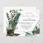 Budget Winter Berries & Pine Weihnachtsessen (Vorne/Hinten)