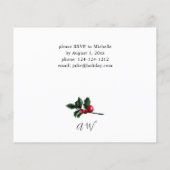 Budget Winter Berries & Pine Weihnachtsessen Flyer (Hinten)