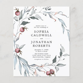 Budget Winter Berries QR Code Hochzeitsempfehlung