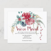 Budget Winter Berries Rustikale Urlaubskarte (Vorne/Hinten)