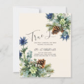 BUDGET Winter Blue Thistle Eukalyptus Wedding (Vorderseite)