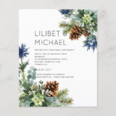 BUDGET Winter Blue Thistle Wedding (Vorderseite)
